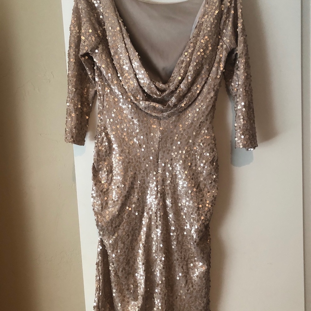 Gold Sequin Midi